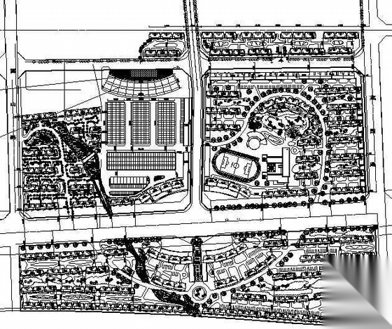 某小区景观规划设计平面图施工图下载【ID:161109138】