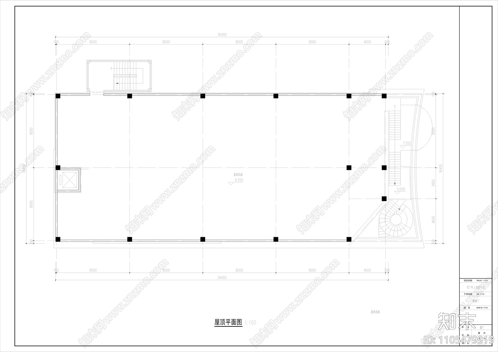 售楼部穿孔板铝板幕墙cad施工图下载【ID:1105479919】