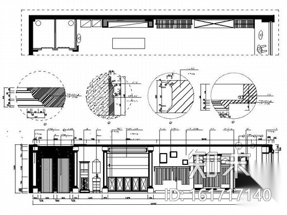 国际品牌男装形象店装修图cad施工图下载【ID:161717140】