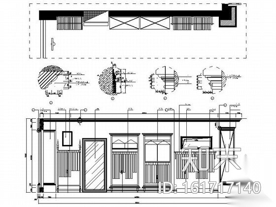 国际品牌男装形象店装修图cad施工图下载【ID:161717140】