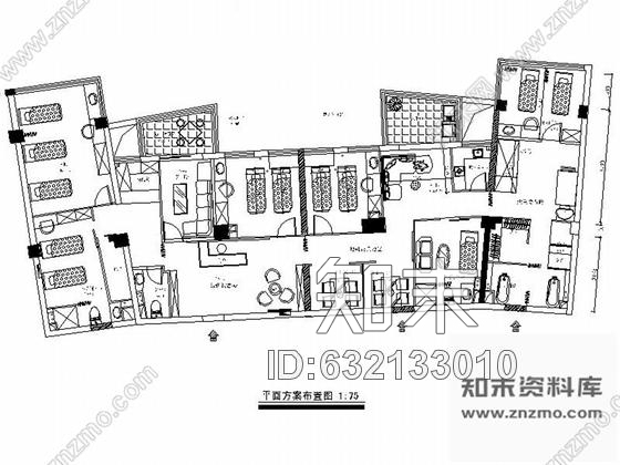 施工图福建全国连锁欧式风格美容院室内装修施工图含实景cad施工图下载【ID:632133010】