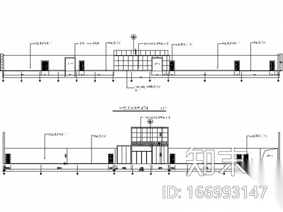 [鄂尔多斯]新技术工业园区现代办公楼装修施工图（含效果...cad施工图下载【ID:166993147】