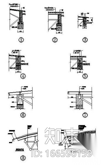 钢结构节点之檐口节点施工图下载【ID:166596159】