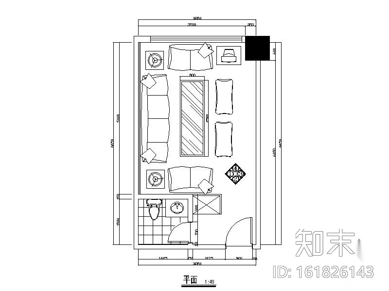 KTV包间施工图cad施工图下载【ID:161826143】