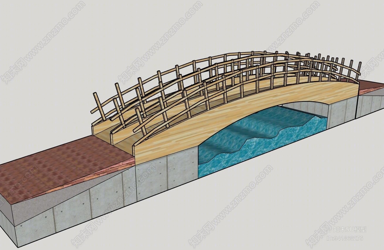 漫水桥SU模型下载【ID:941868275】