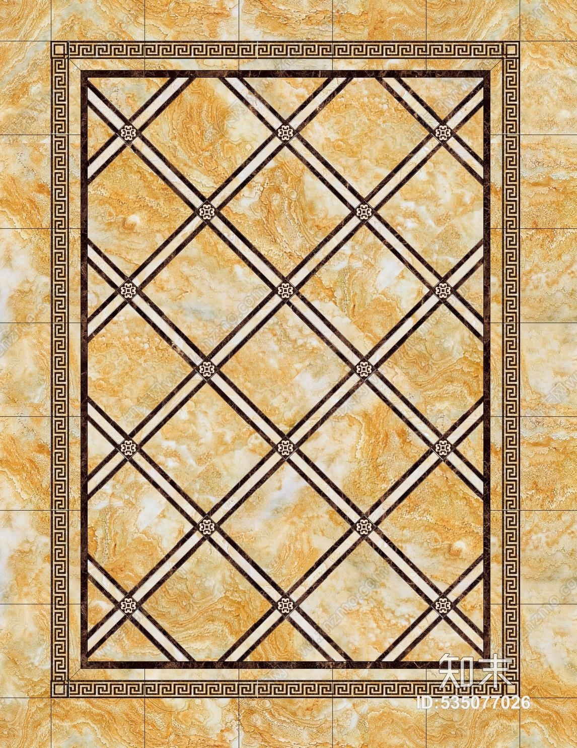 中式地拼花贴图,大理石,瓷砖,现代,米黄贴图下载【ID:535077026】