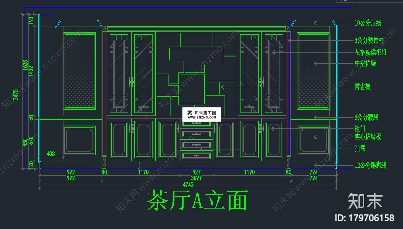 三层别墅美式精品案例cad施工图cad施工图下载【ID:179706158】