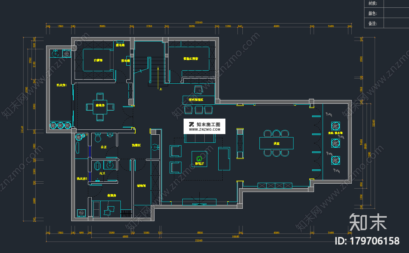 三层别墅美式精品案例cad施工图cad施工图下载【ID:179706158】