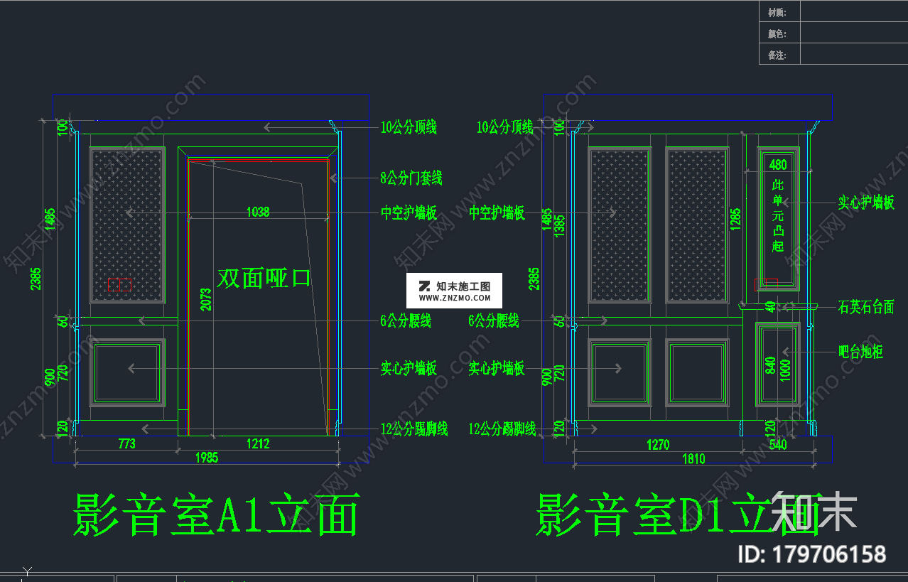 三层别墅美式精品案例cad施工图cad施工图下载【ID:179706158】