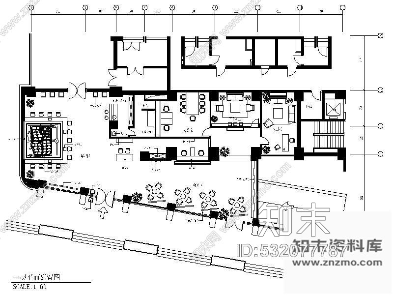 施工图上海某小区售楼处施工图cad施工图下载【ID:532077787】