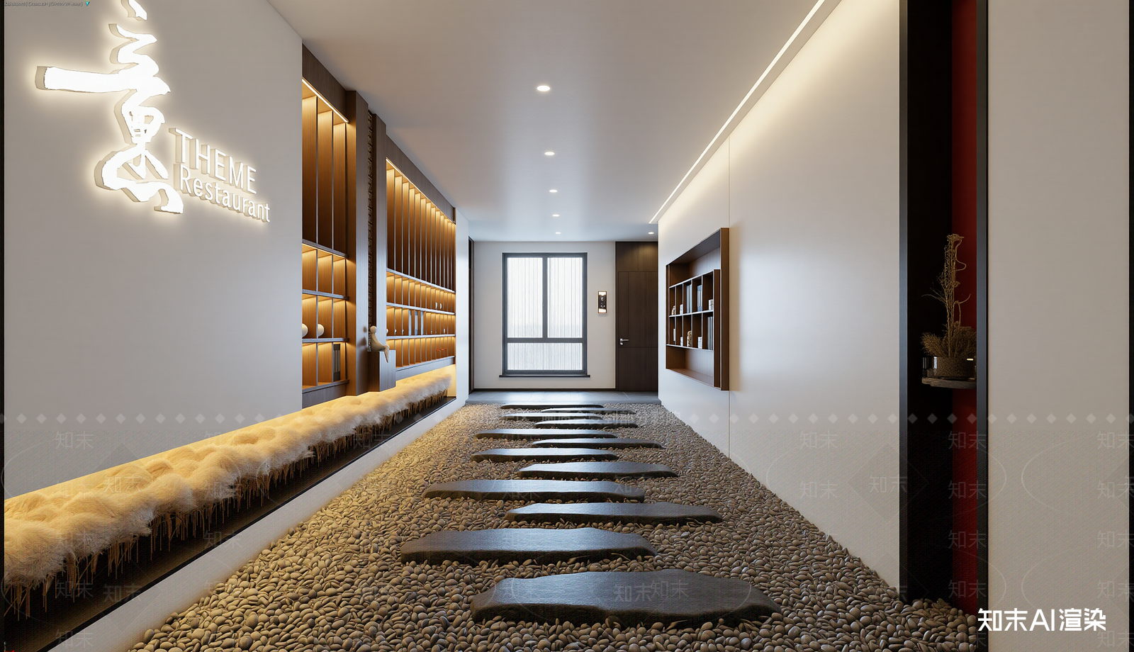 新中式中餐厅3D模型下载【ID:1221451878】