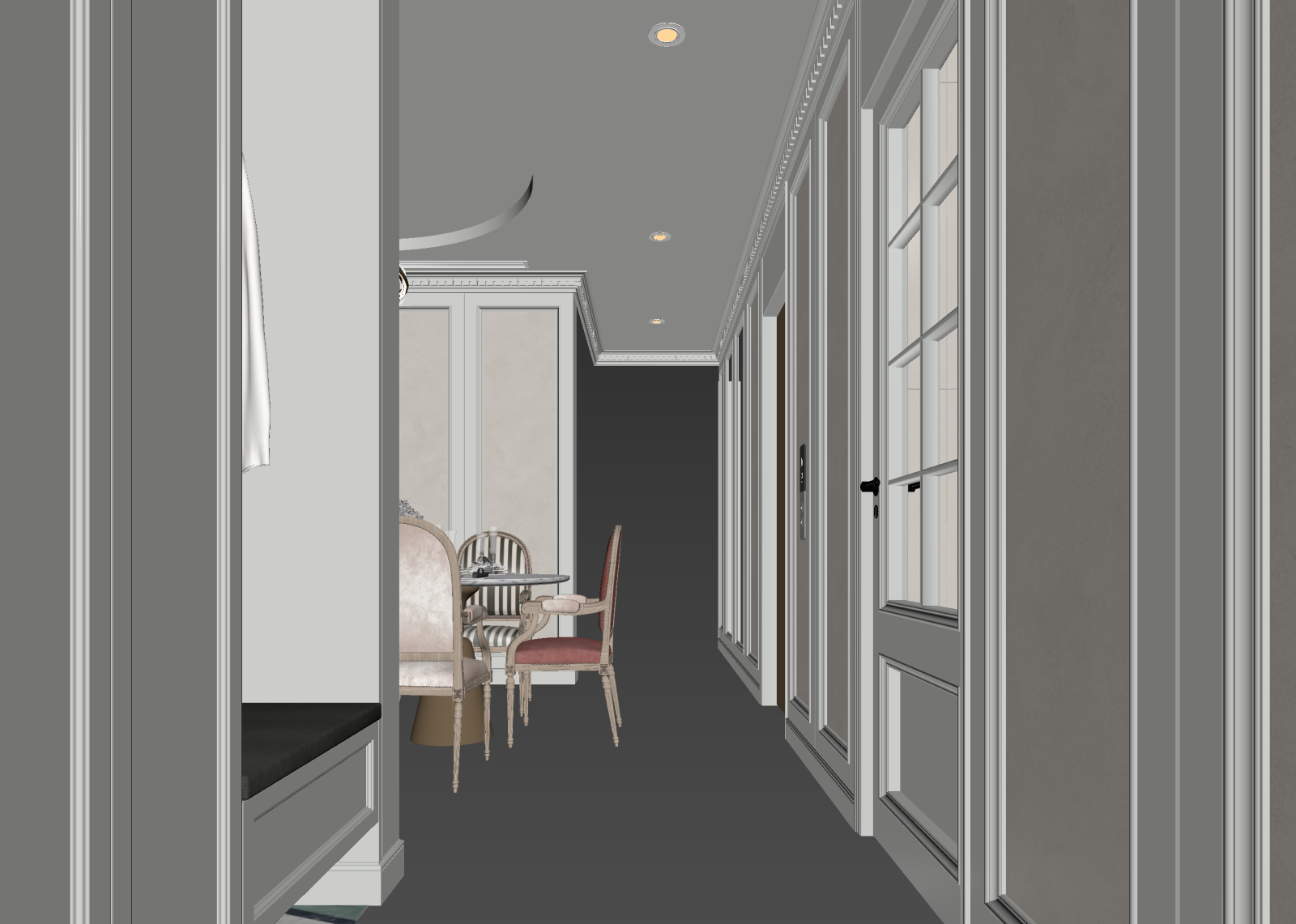 新中式玄关3D模型下载【ID:1214995299】