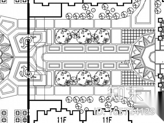 [长沙]某小区景观总体规划设计cad施工图下载【ID:165724129】