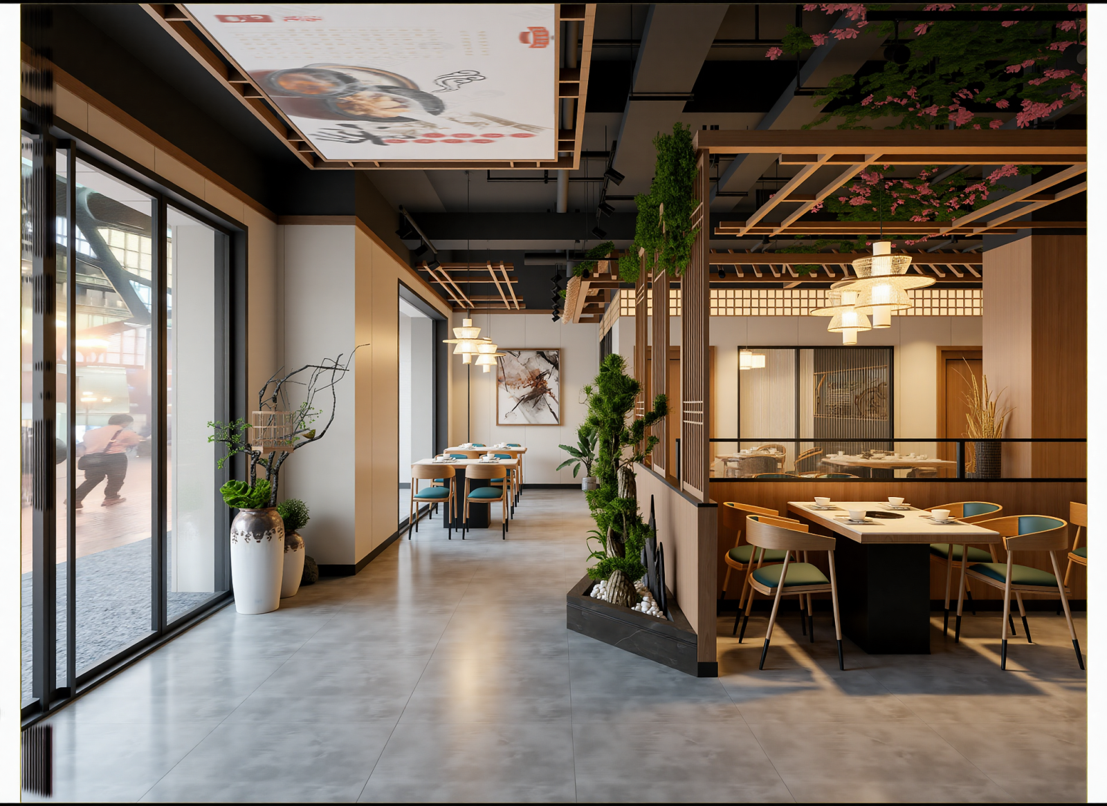 现代日料店3D模型下载【ID:1214765370】