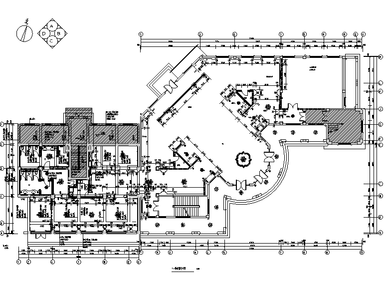 香溪美地售楼处及会所设计施工图（附效果图）cad施工图下载【ID:161716197】