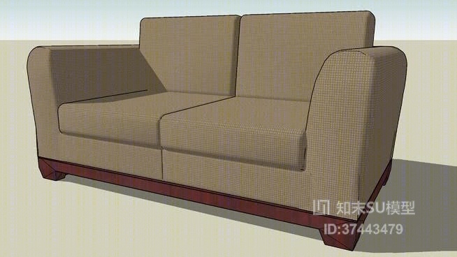 双人沙发SU模型下载【ID:317987899】