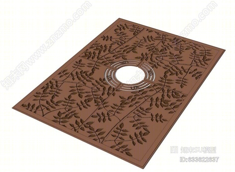 树池篦子SU模型下载【ID:633622637】