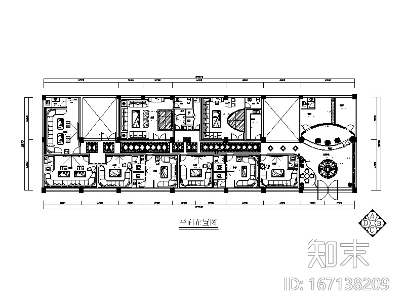 豪华KTV全套CAD施工图（含效果图）施工图下载【ID:167138209】