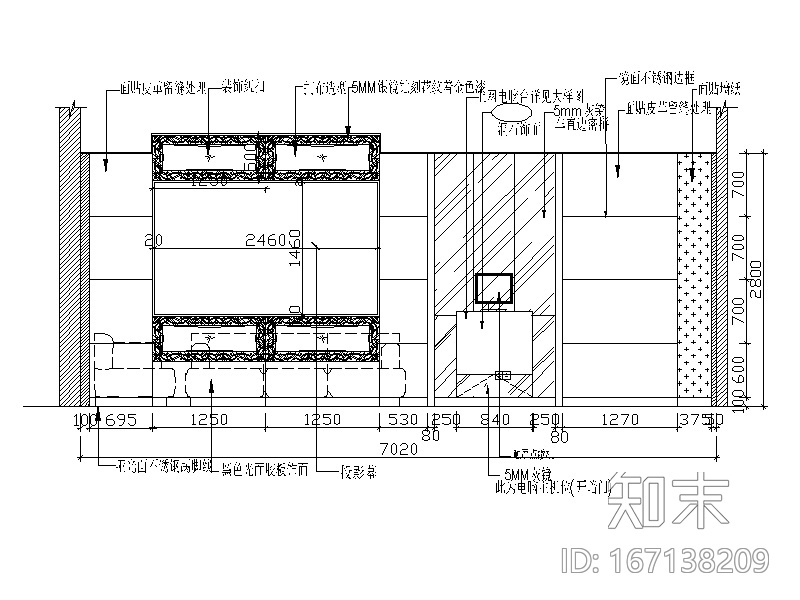 豪华KTV全套CAD施工图（含效果图）施工图下载【ID:167138209】