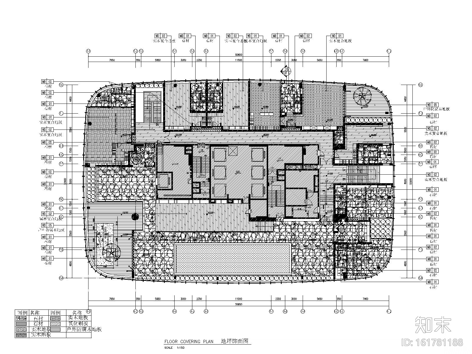 深圳某顶层企业会所施工图+效果图+物料表cad施工图下载【ID:161781188】