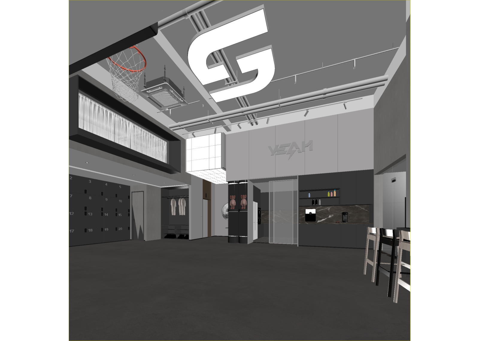 现代其他通用空间3D模型下载【ID:1214710165】