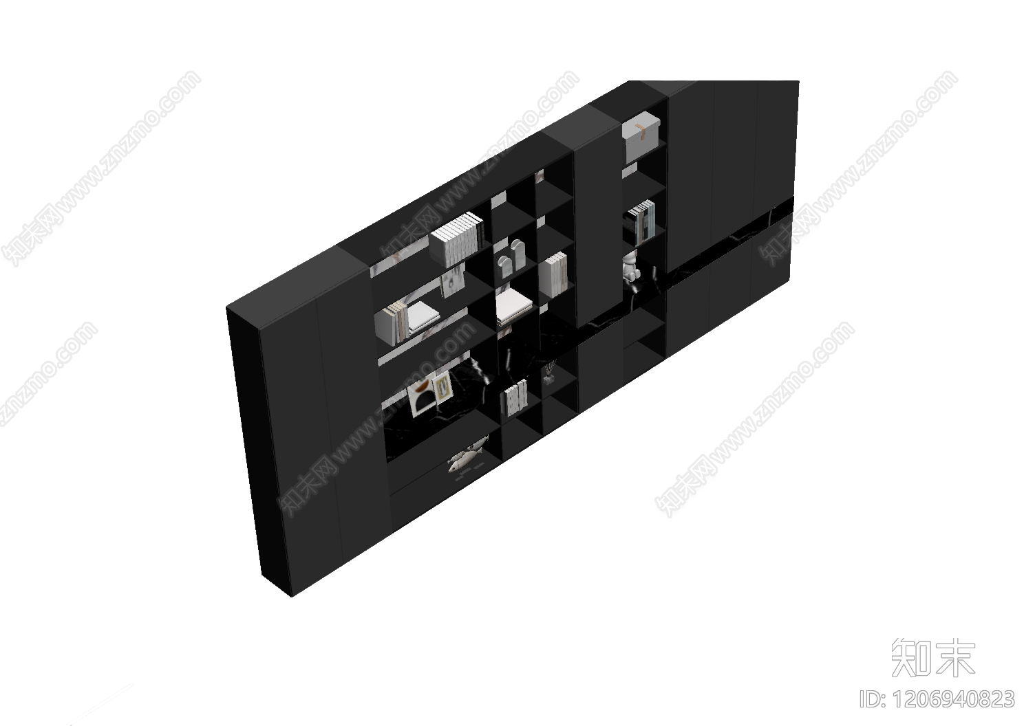 大理石电视墙组合3D模型下载【ID:1206940823】