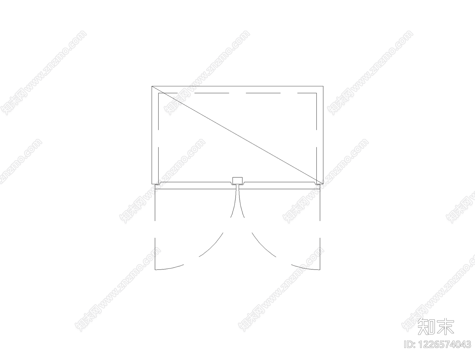 现代柜子CAD图纸