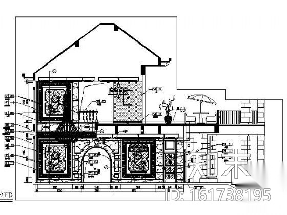 [深圳]某高端住宅奢华售楼处施工图（含效果）cad施工图下载【ID:161738195】