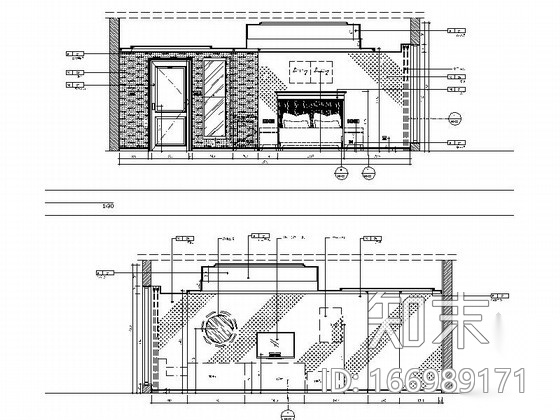 [苏州]社区型中心高档酒店客房装修施工图（含效果）施工图下载【ID:166989171】