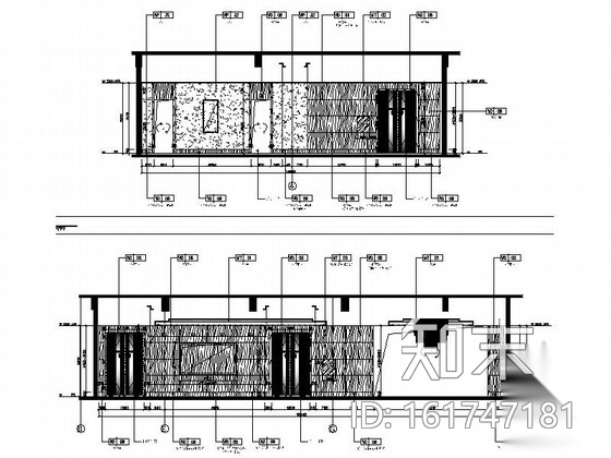 [西安]时尚华贵五星级酒店会议区及报告厅装修施工图（含...cad施工图下载【ID:161747181】