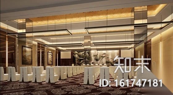 [西安]时尚华贵五星级酒店会议区及报告厅装修施工图（含...cad施工图下载【ID:161747181】