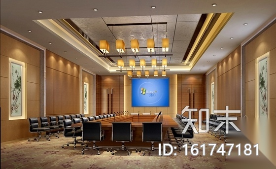 [西安]时尚华贵五星级酒店会议区及报告厅装修施工图（含...cad施工图下载【ID:161747181】