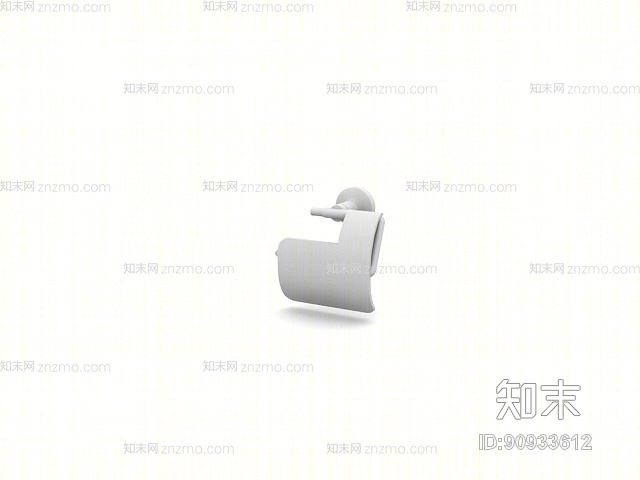 白模卷纸架3D模型下载【ID:90933612】