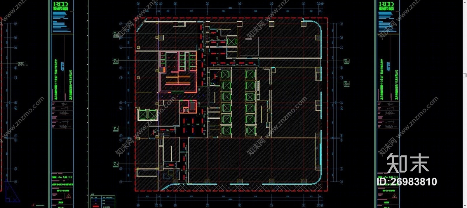 重庆棕榈泉国际中心生活广场（CAD施工图纸）cad施工图下载【ID:26983810】