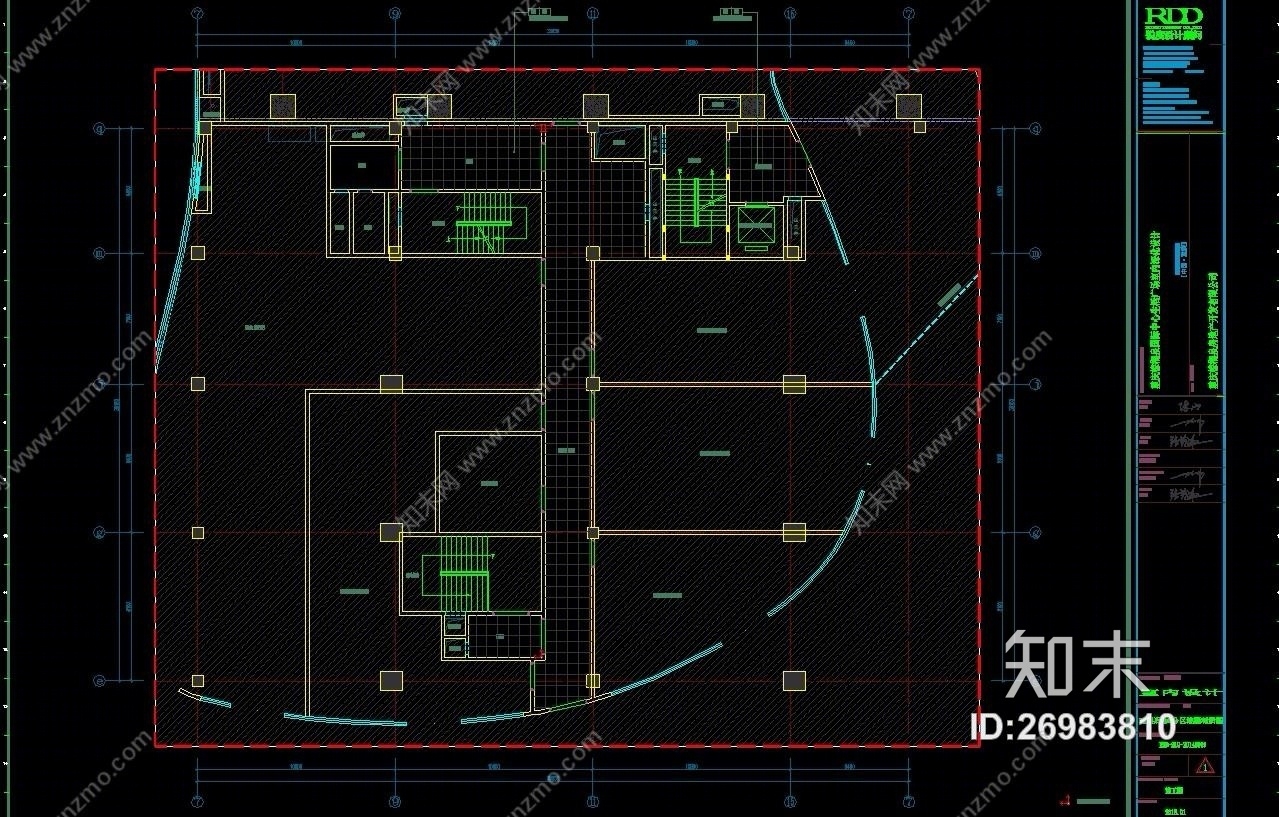 重庆棕榈泉国际中心生活广场（CAD施工图纸）cad施工图下载【ID:26983810】