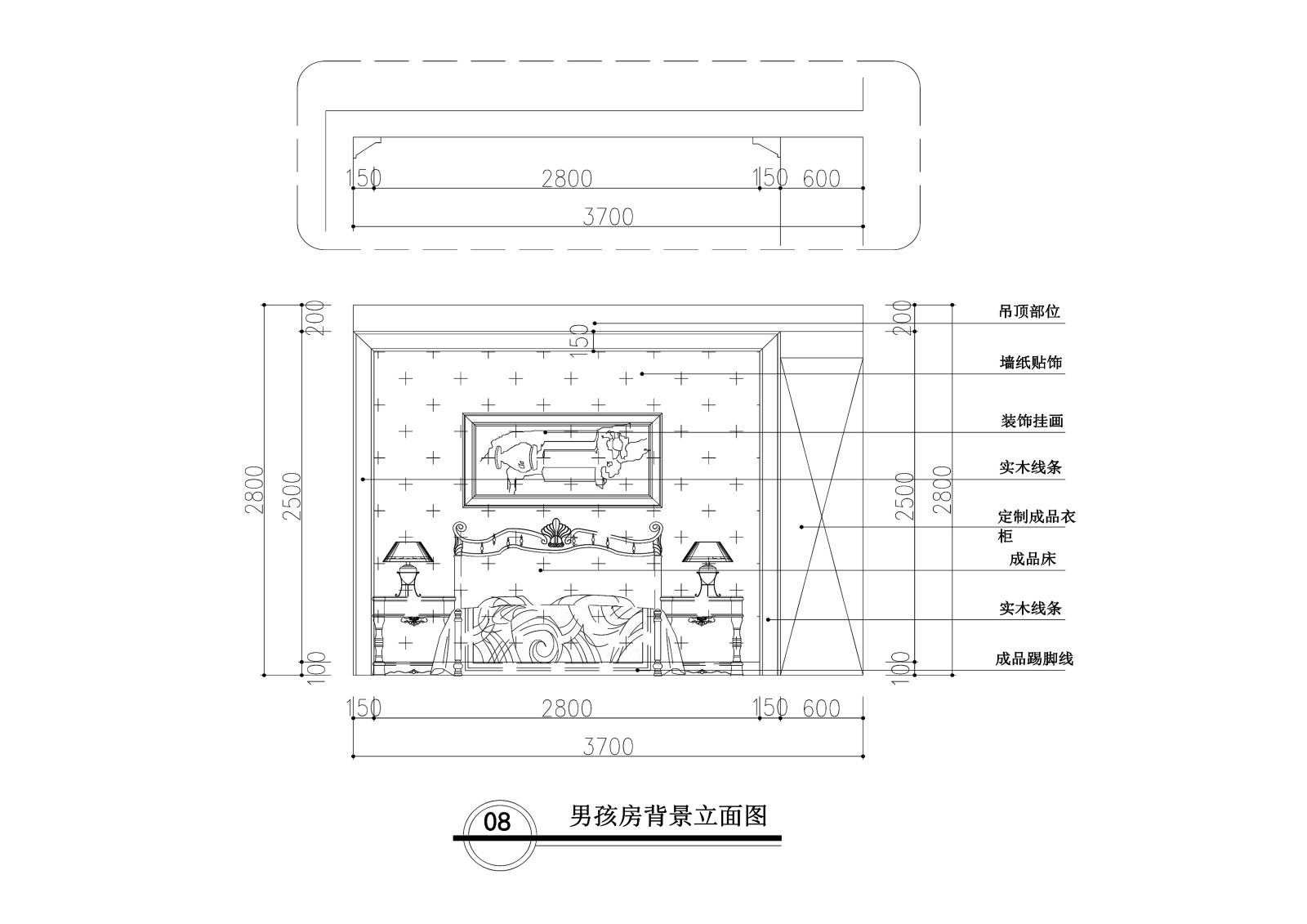 罗曼时光欧式风格住宅设计方案+施工图（JPG+CAD）60页cad施工图下载【ID:160386178】