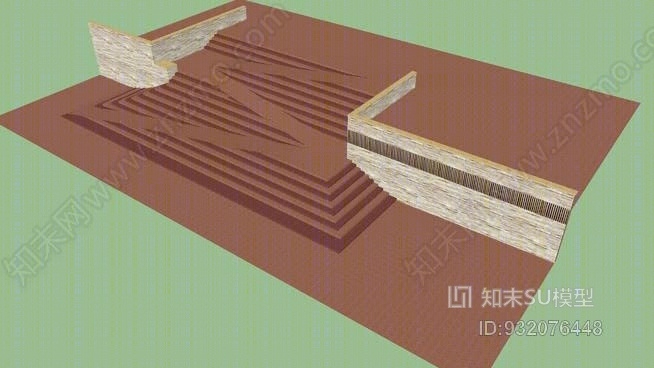 步/斜坡SU模型下载【ID:932076448】