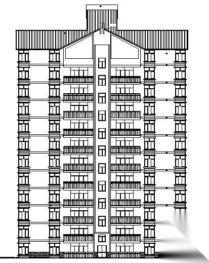 宜宾某小区2号住宅楼建筑结构施工图cad施工图下载【ID:149786121】