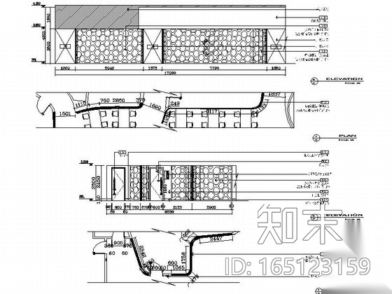 [湖南]现代风格餐厅公共空间装修施工图（含实景）cad施工图下载【ID:165123159】