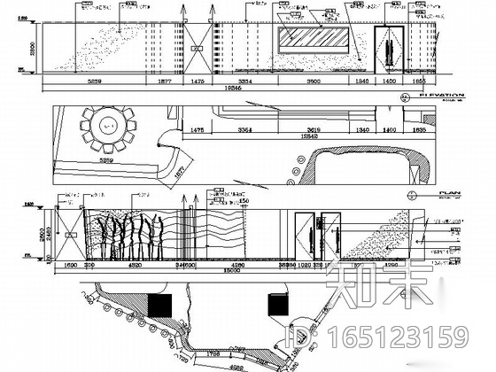 [湖南]现代风格餐厅公共空间装修施工图（含实景）cad施工图下载【ID:165123159】