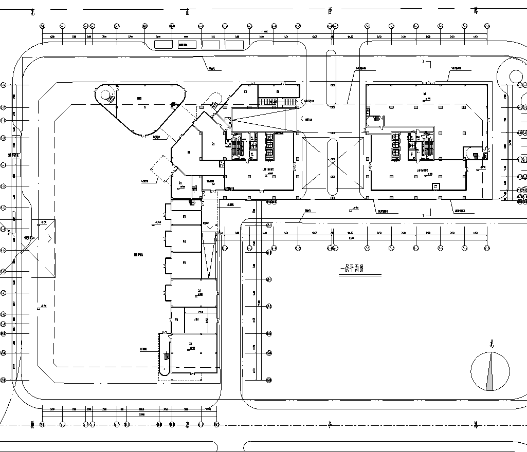 [浙江]复城国际中心居住区建筑施工图扩初设计（CAD）施工图下载【ID:149862136】