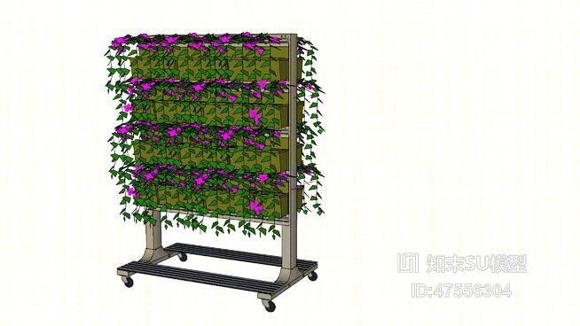 绿植墙SU模型下载【ID:219254244】