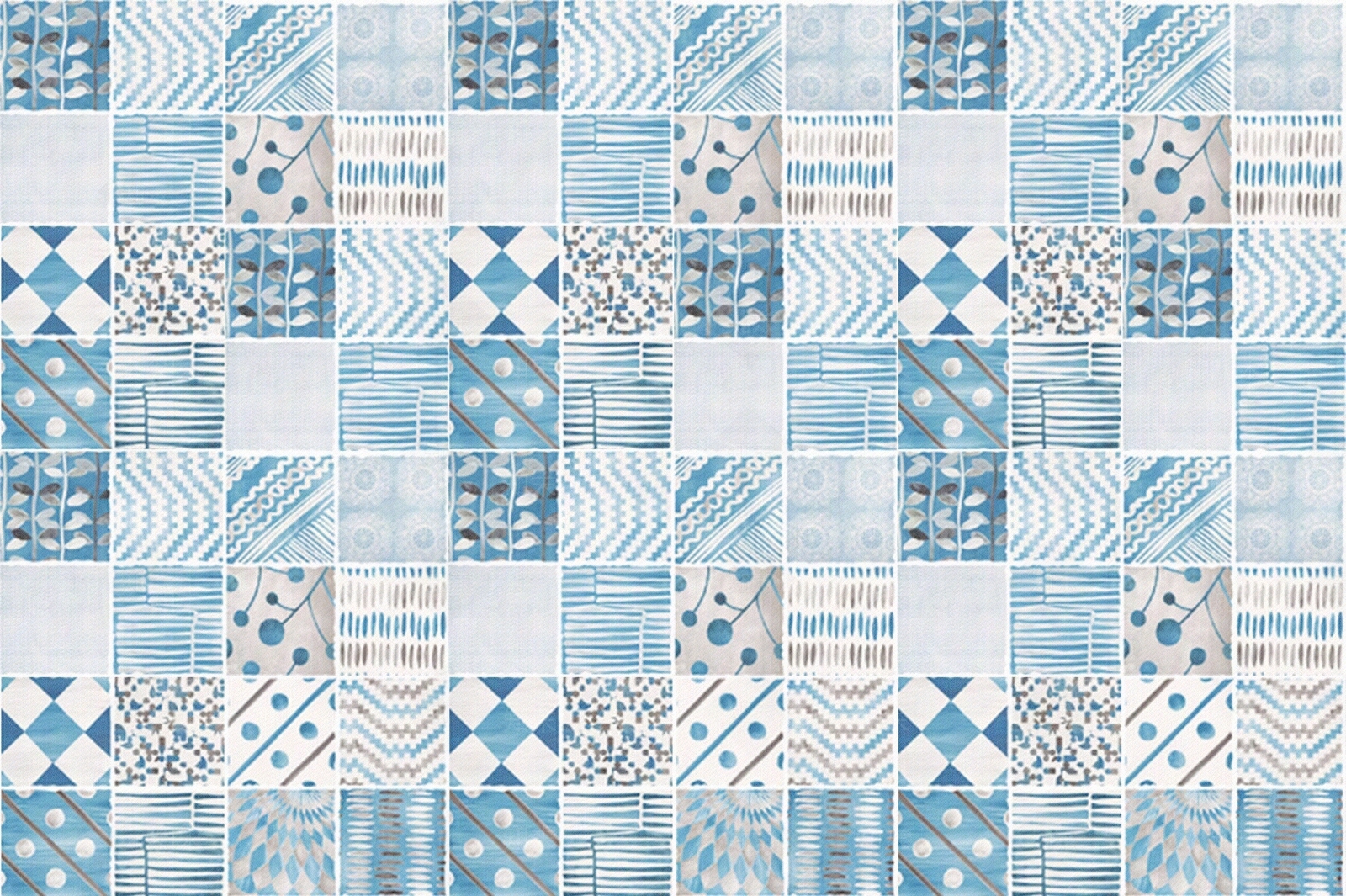 北欧蓝色花砖贴图下载 知末网贴图库