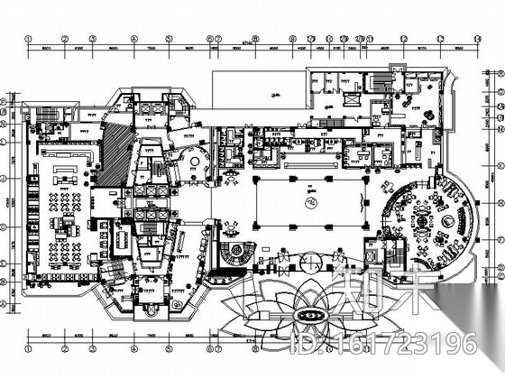 [陕西]投资8.6亿兴建核心区高大上超五星级度假酒店设...cad施工图下载【ID:161723196】