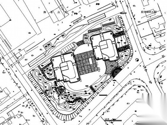 某小区宅间绿地景观扩初设计cad施工图下载【ID:161098109】