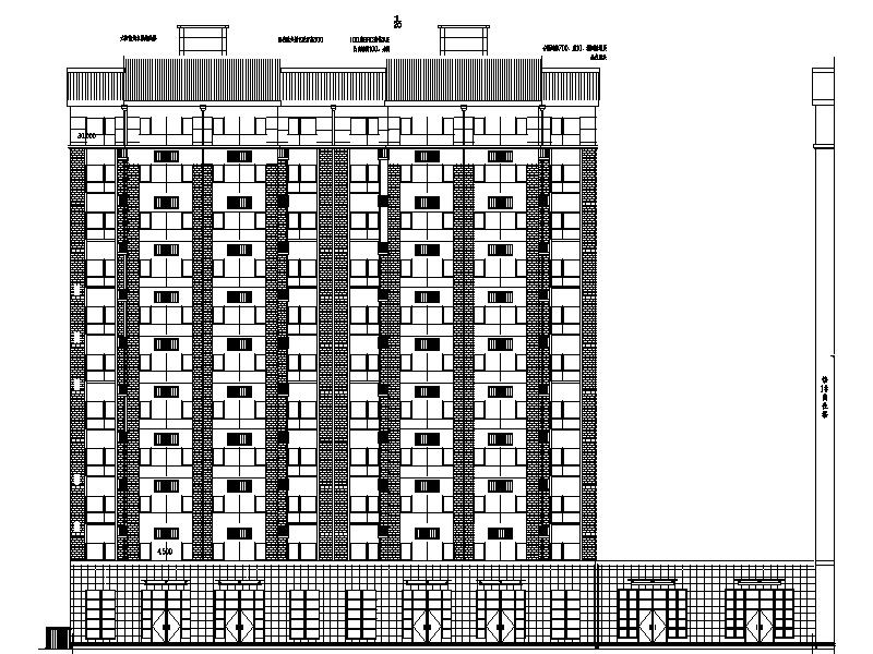 [宁夏]大型医院配套生活区商住楼施工图（含全专业图纸）cad施工图下载【ID:166721126】