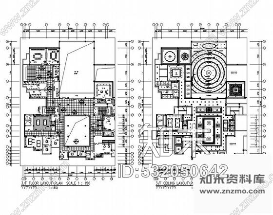 青岛某星级酒店平面图施工图下载【ID:532050642】