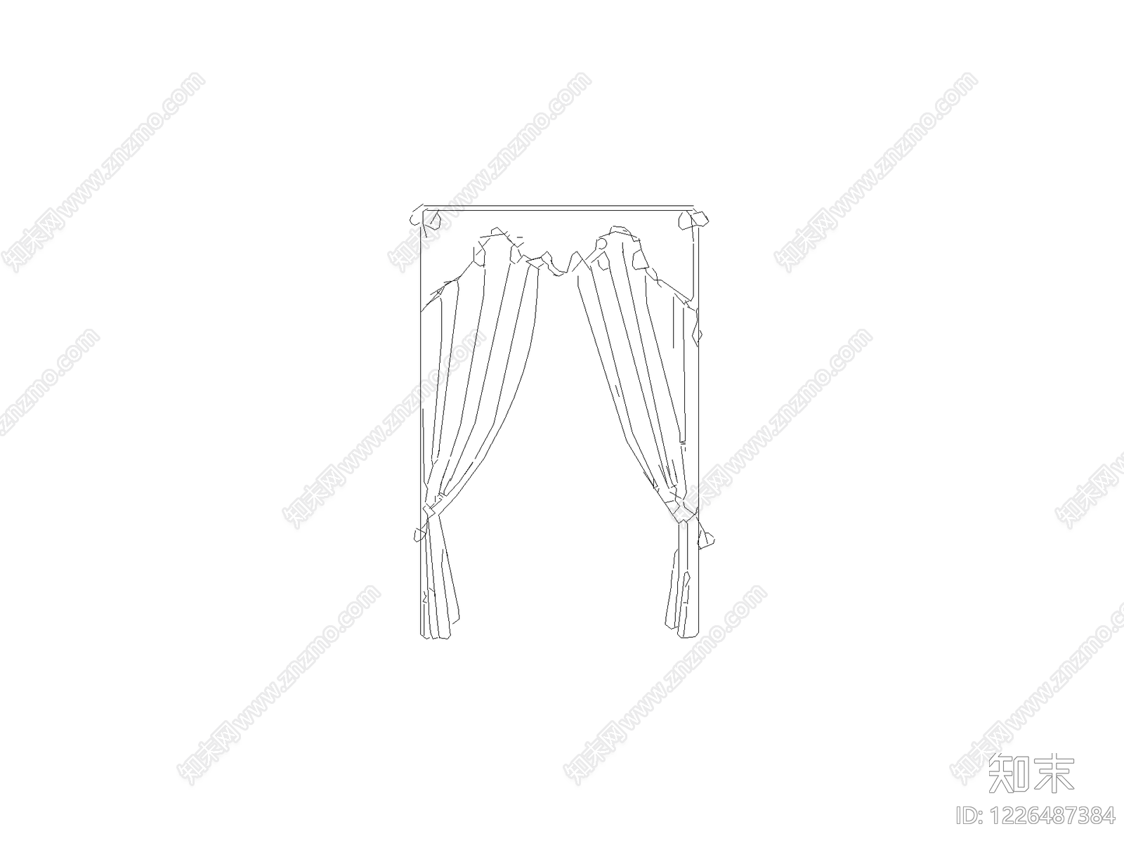 窗帘CAD图纸