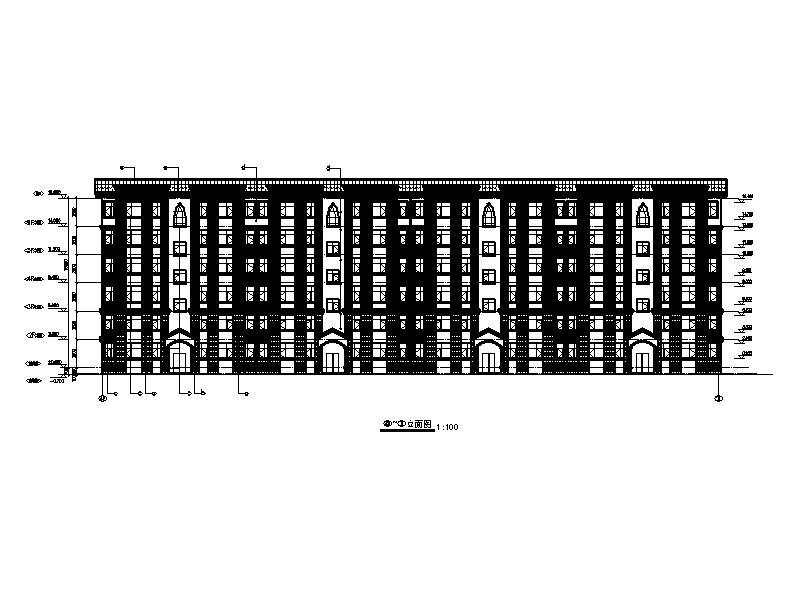 [宁夏]六层砖混结构新中式风格住宅建筑施工图（含效果图...cad施工图下载【ID:149782141】