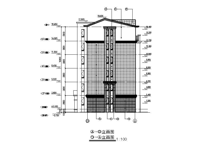 [宁夏]六层砖混结构新中式风格住宅建筑施工图（含效果图...cad施工图下载【ID:149782141】